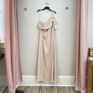 Hayley Paige one strap bridesmaid dress
